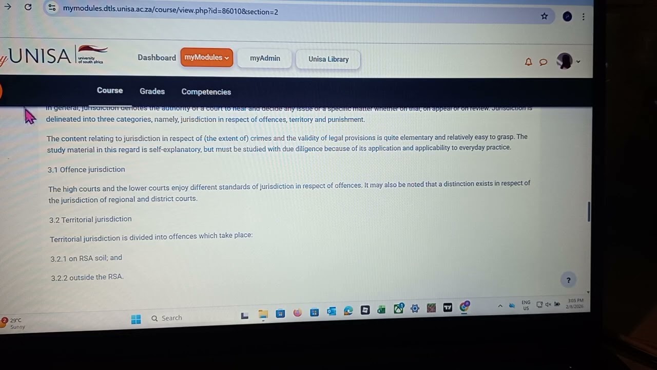 CPR3701 Unisa -Study guide - learning unit  2- CRIMINAL PROCEDURE
