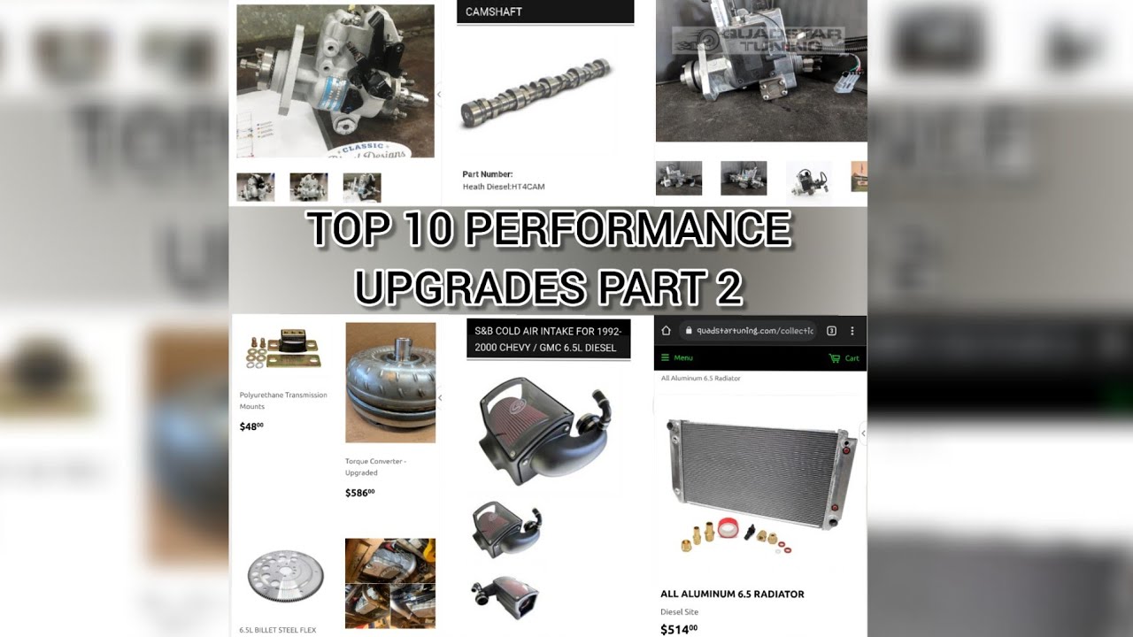 6.5L Diesel TOP 10 PERFORMANCE Parts