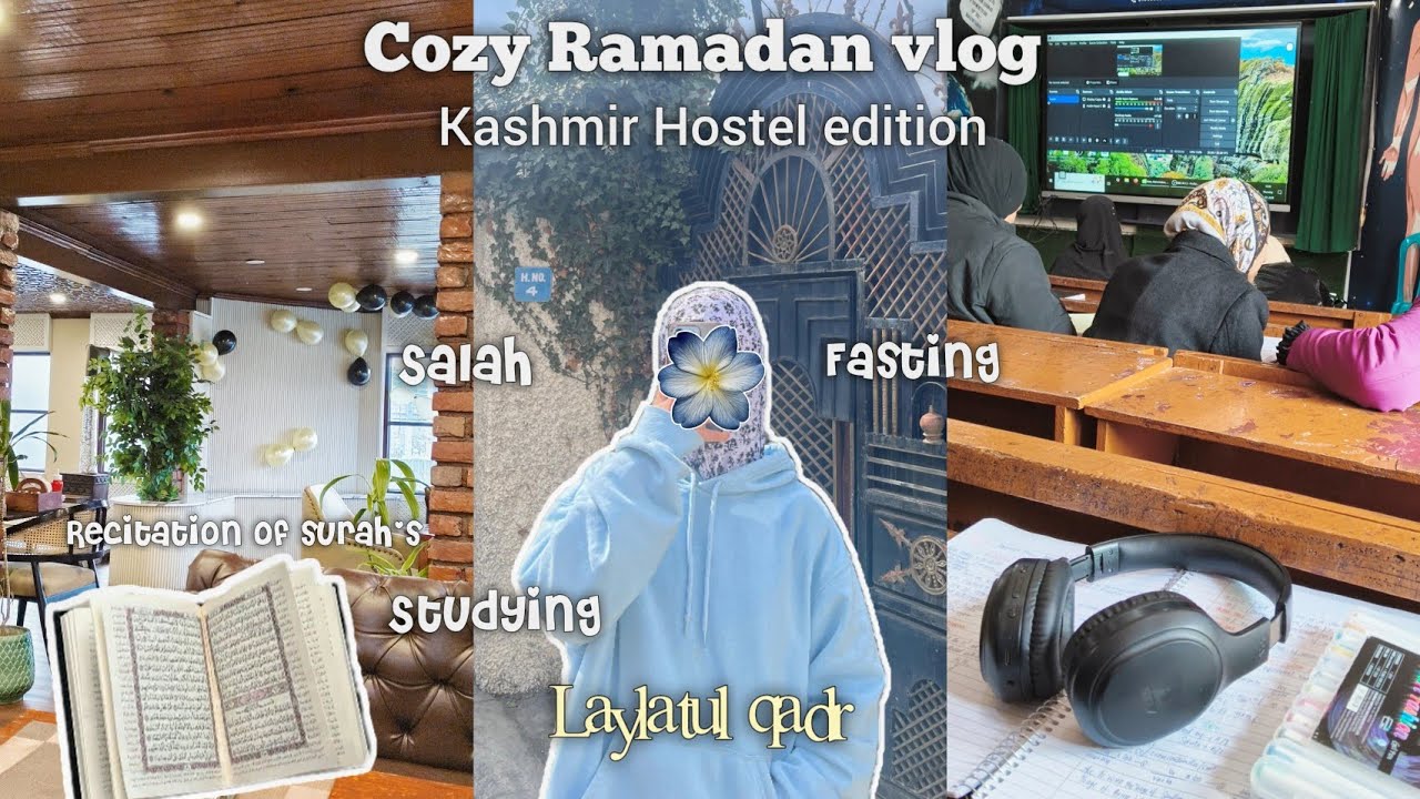 Ramadan vlog 🌙 laylatul qadr | learning quran, studying, classes and more 🌧️