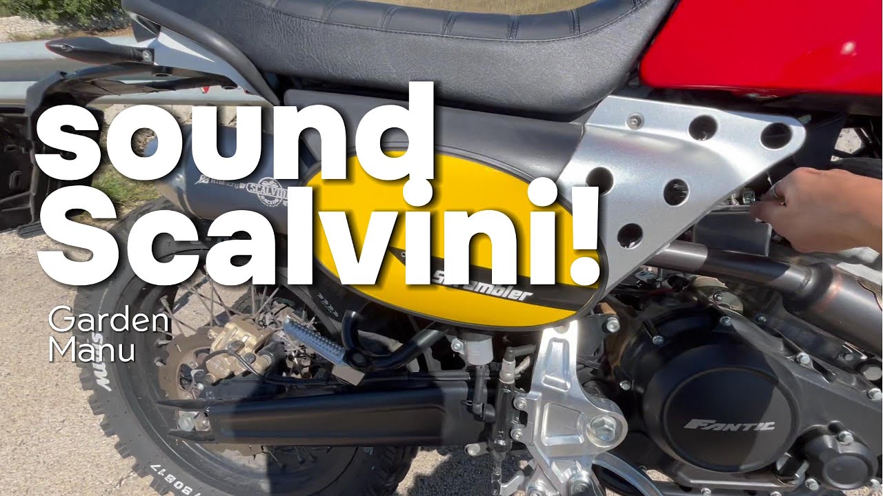 FANTIC Caballero 125 Scrambler (FULL GAS) Scalvini Exhaust Raw SOUND