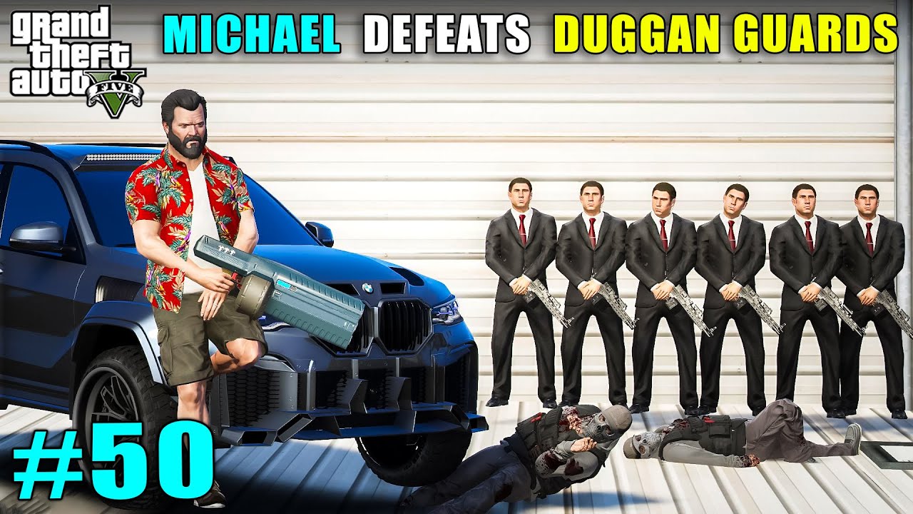 Michael's Killed Duggan Guards | Gta V Gameplay