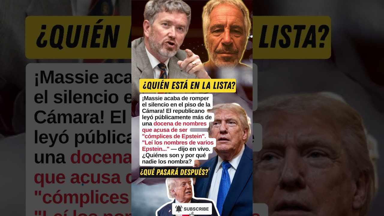 MASSIE EXPONE a los 'c&oacute;mplices' de Epstein en el Congreso #Massie #Epstein #viral #eeuu #usa #trump