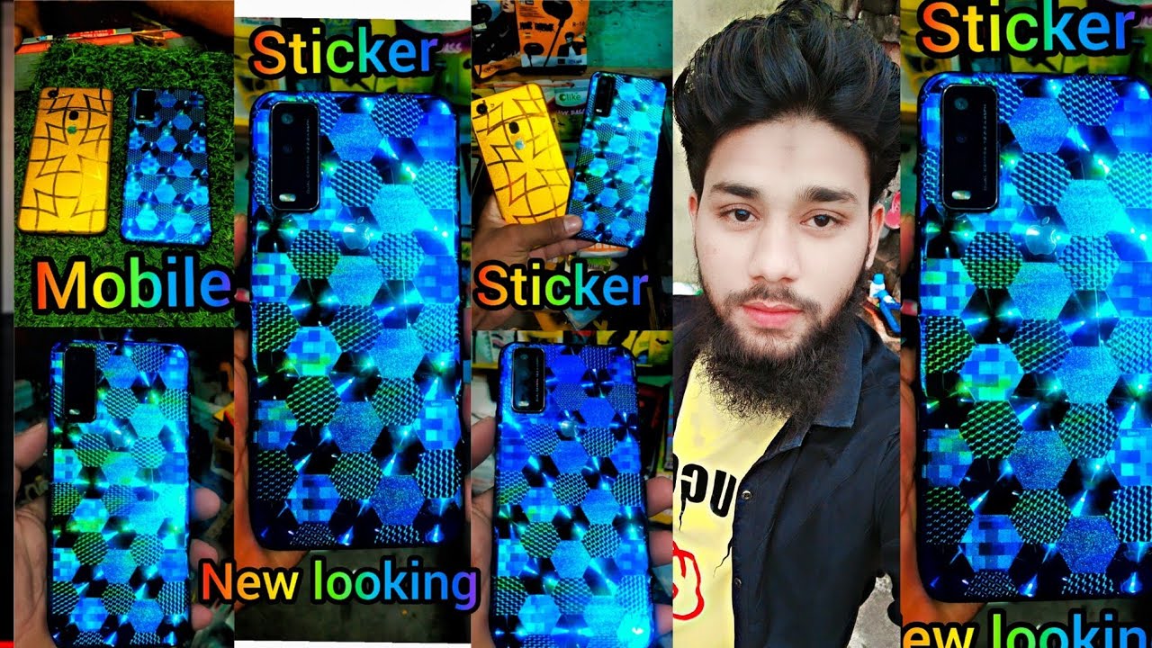 Mobile Back sticker design paper