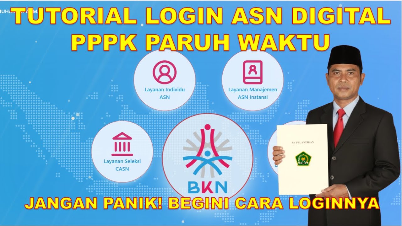 Cara Login Pertama Kali ke Aplikasi ASN Digital bagi PPPK Paruh Waktu