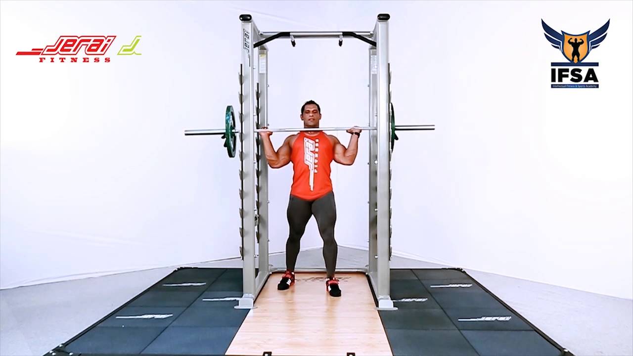 Overhead barbell press