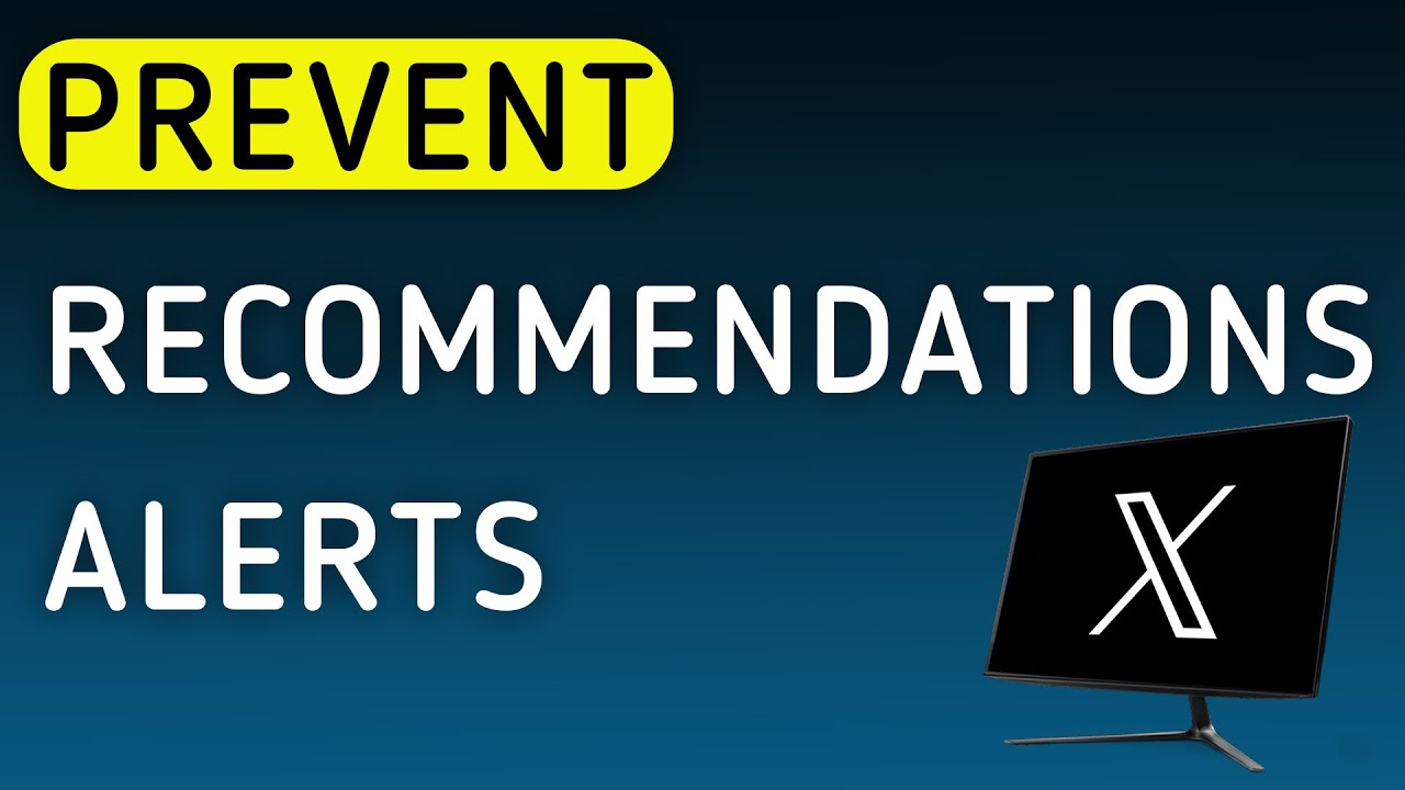 How To Prevent Recommendations Notifications On X (Twitter) On PC (New Update)