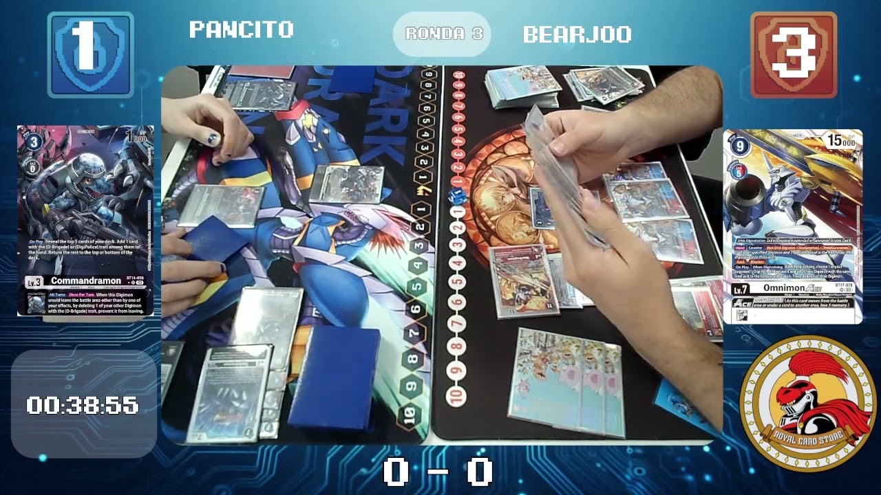 LOCALS FINAL EX07 / Commandramon vs Omnimon ACE/  RoyalCard Store