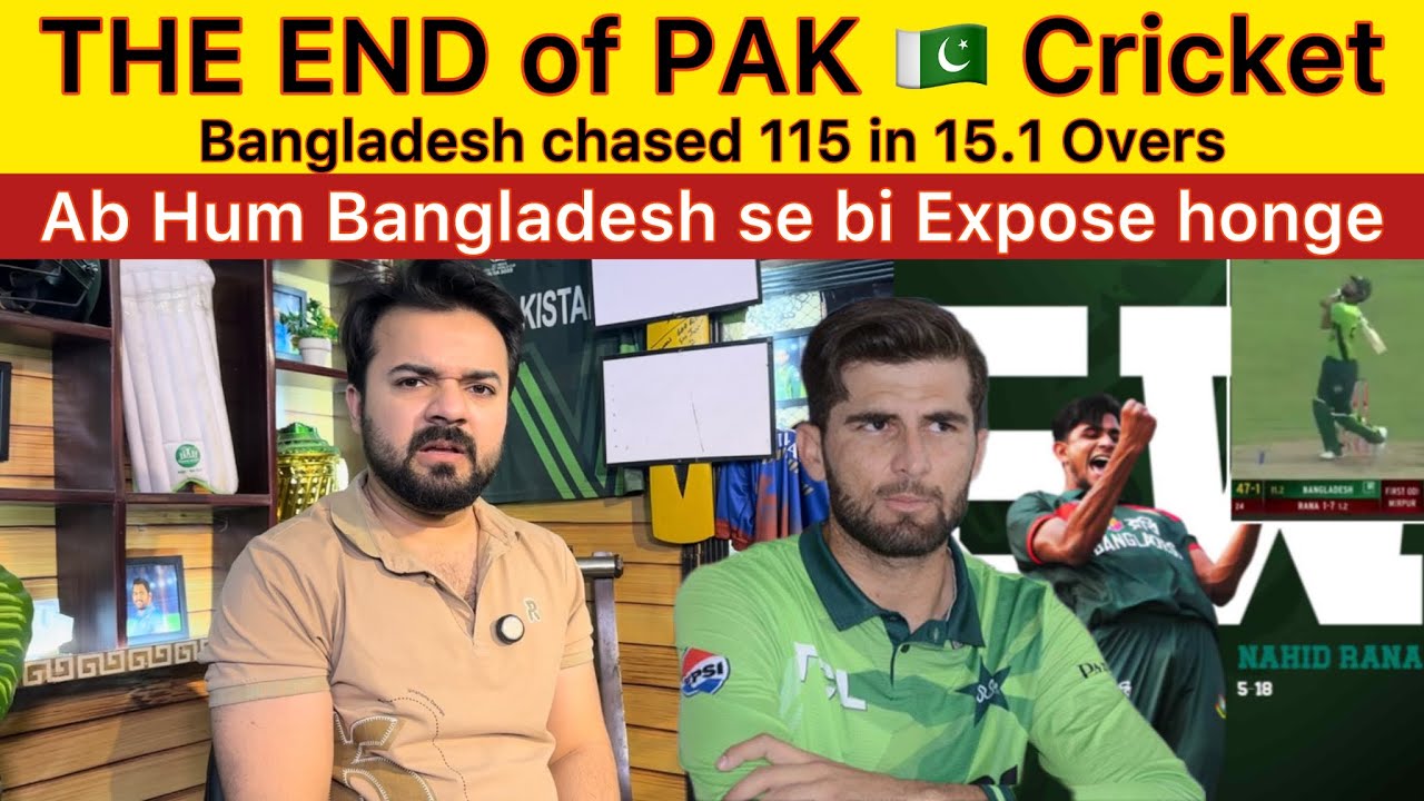 The END of PAKISTAN CRICKET Bangladesh chased 114 in 12 overs Shame on PAK CRICKET PAK vs BAN