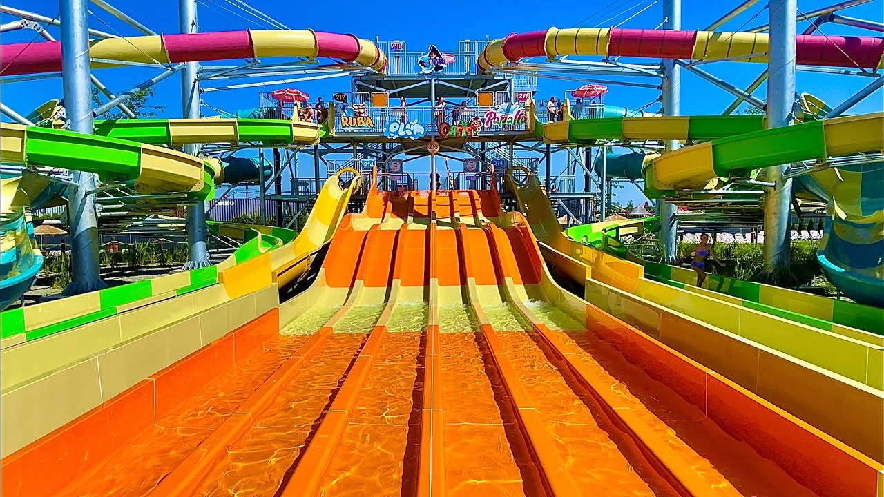 Water Slides at Bamboo Bay Water Playground of Energylandia