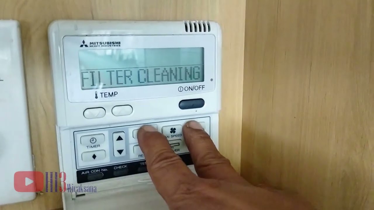MEMATIKAN INDIKATOR FILTER CLEANING AC Mitsubishi VRV