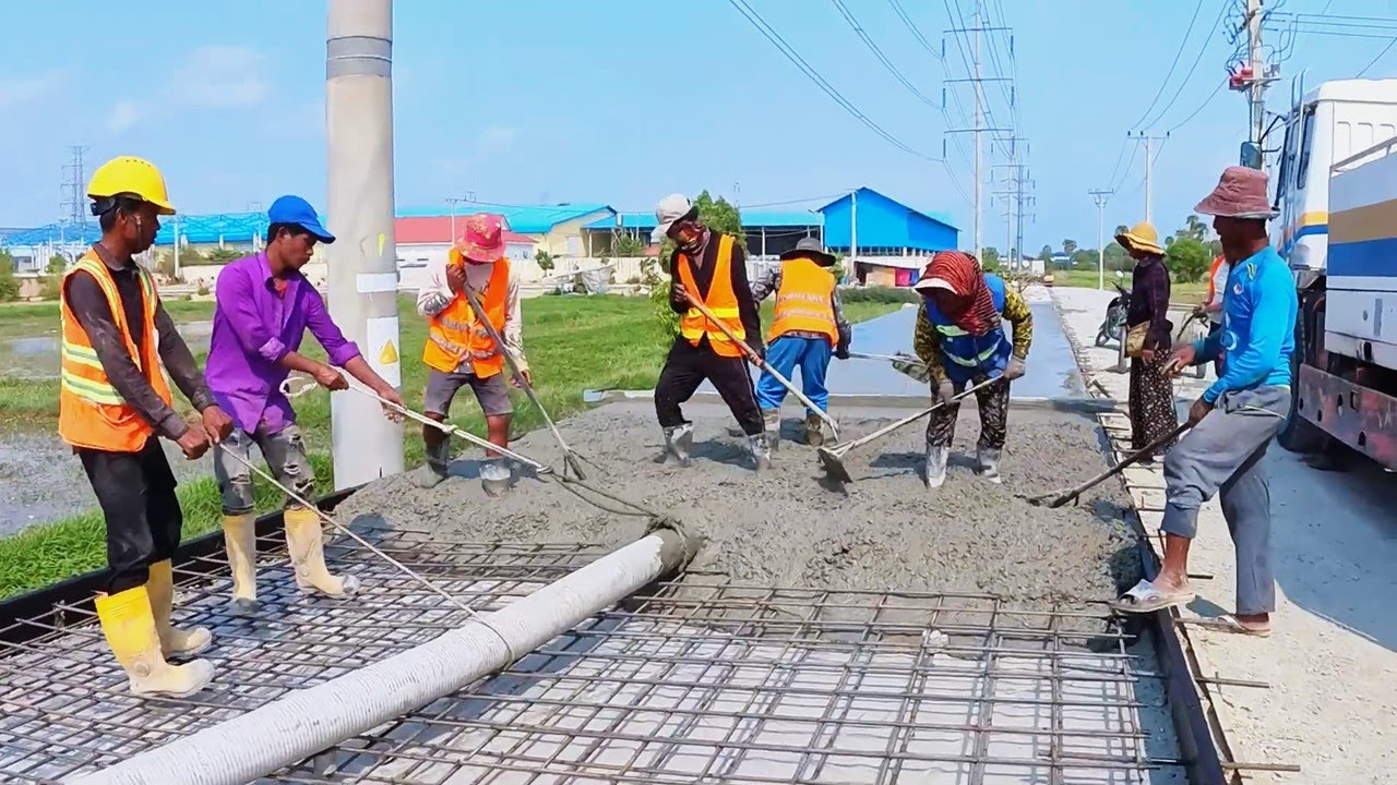 Incredible Concrete Road Building in Countryside | Amazing Construction Technology 2025