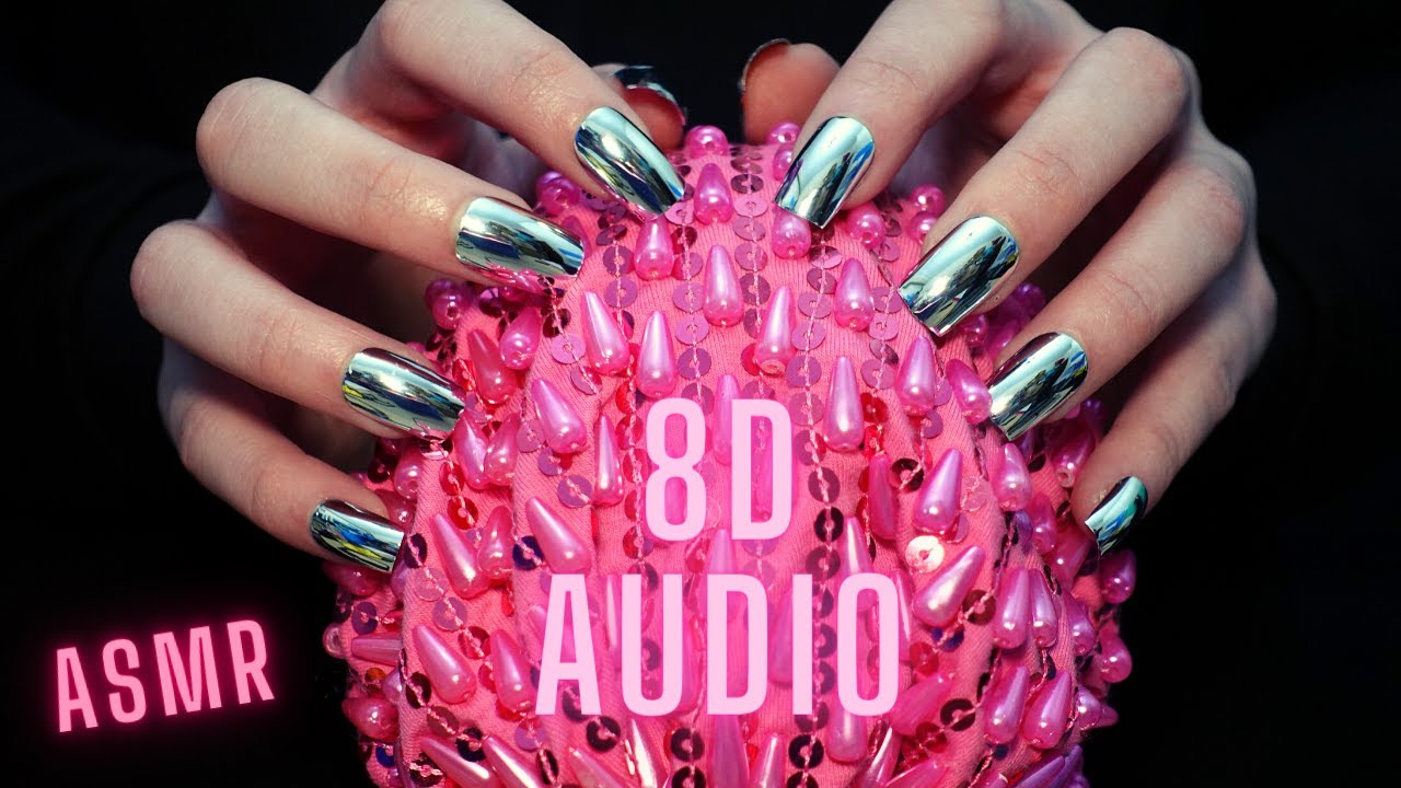 Asmr 8D Audio Mic Scratching - Brain Scratching & Massage | Long Nails - Asmr No Talking for Sleep