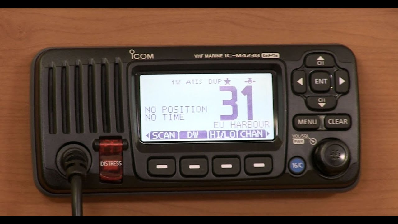 What is ATIS and how to enable it on an ICOM marine radio?