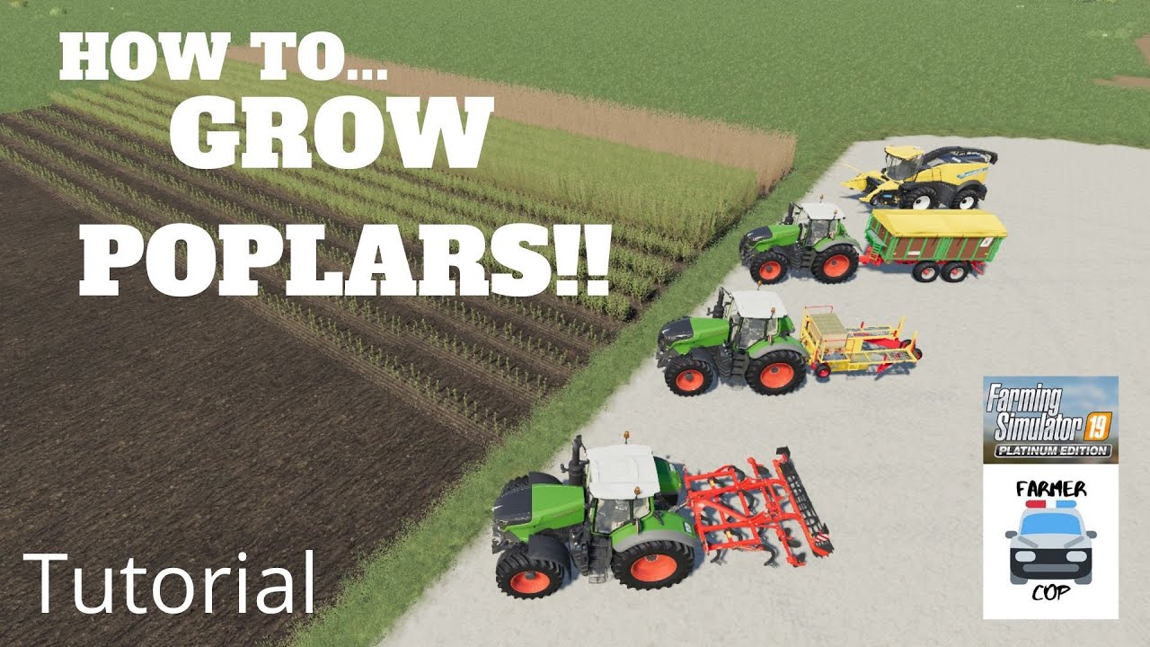 Как выращивать тополя в Farming Simulator 19!!