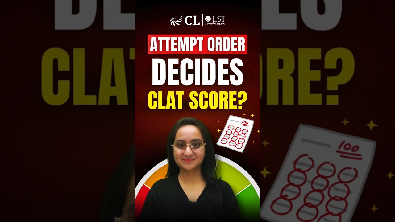 Right Order to Attempt Sections in #clat2026 | Maximize Score with THIS Strategy #clatprep #cllst