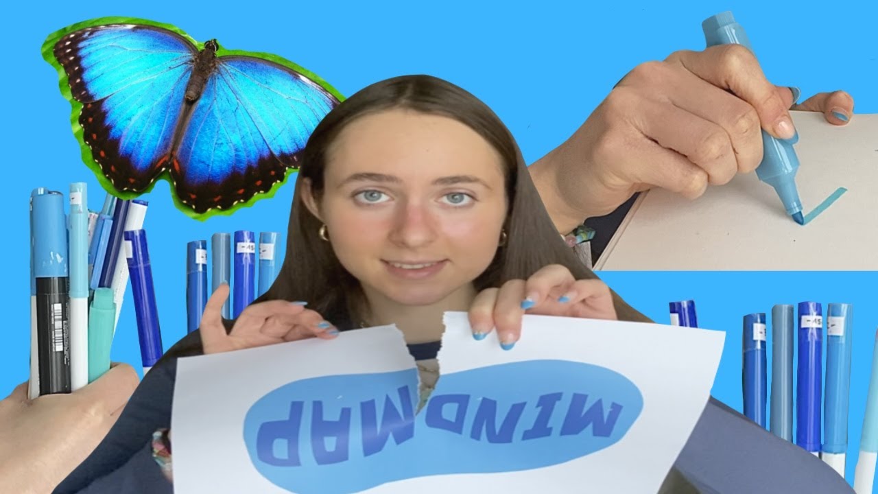 ALLE BLAUEN STIFTE F&Uuml;R EINE ZEICHNUNG BENUTZEN