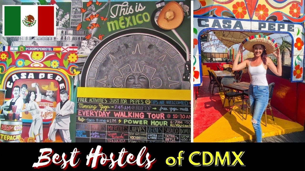 The Best HOSTELS of MEXICO CITY!  |  Mexico Travel Vlog