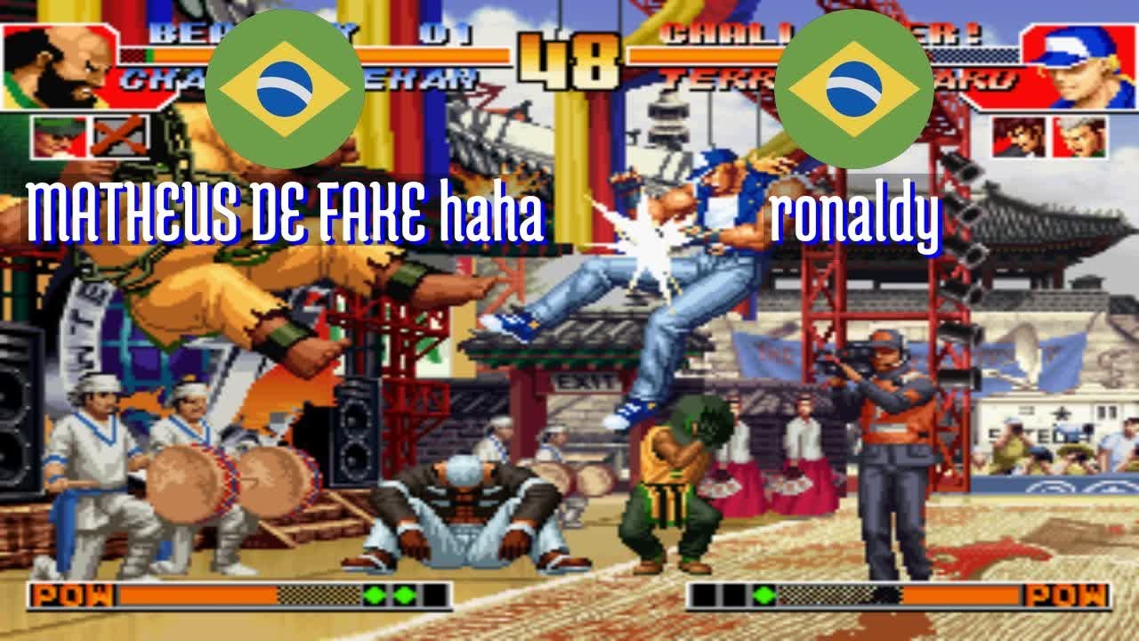 FT5 @kof97: MATHEUS DE FAKE haha (BR) vs ronaldy (BR) [King of Fighters 97 Fightcade] Mar 12
