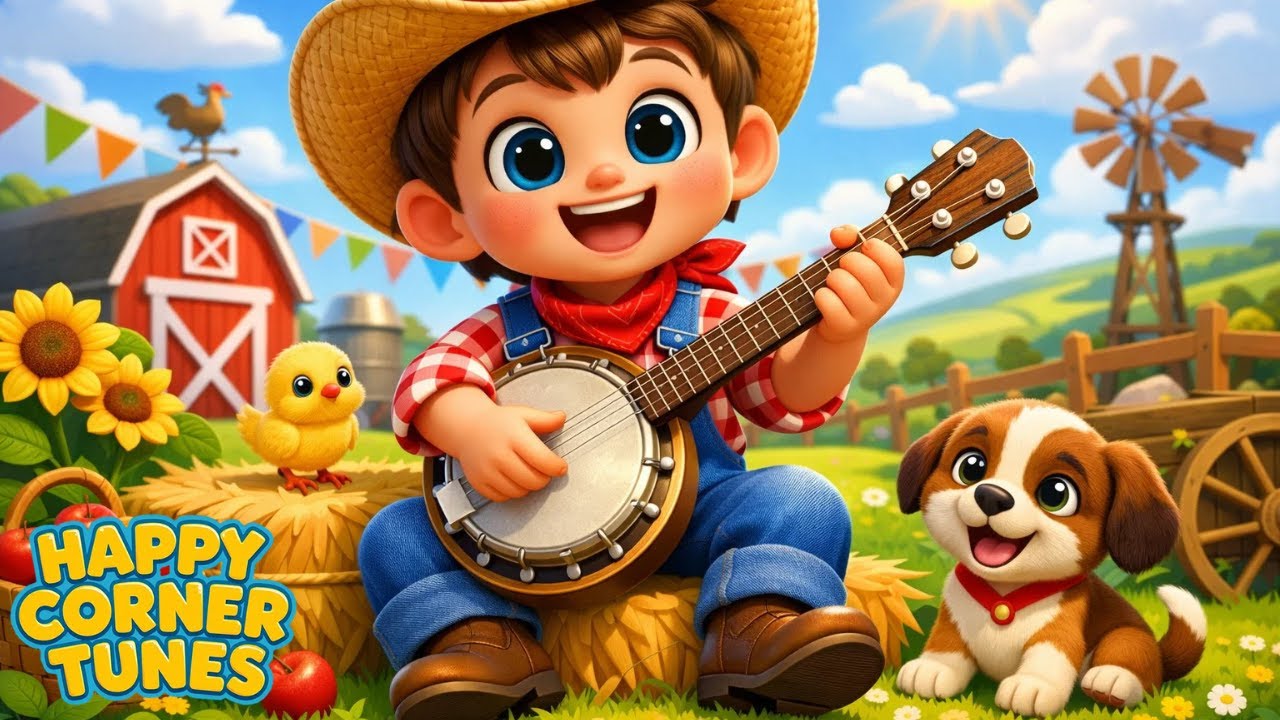Old Macdonald had a farm - Music for Kids -  Popular Folk Song for Kids