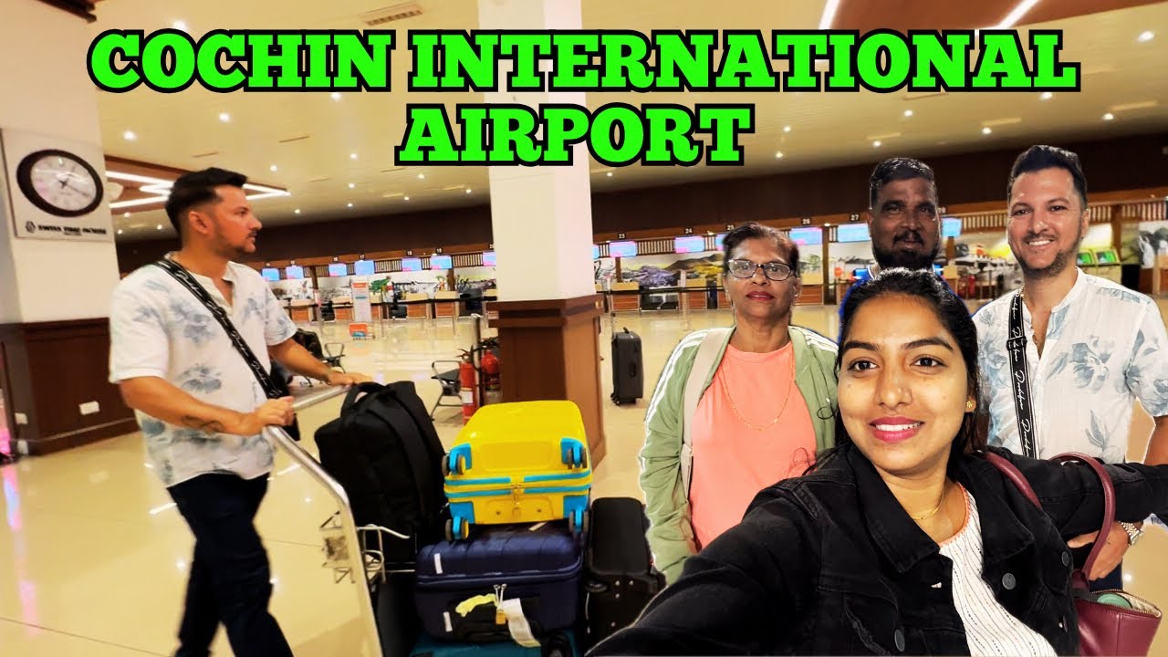 Cochin International Airport | Konkani Vlog | Spaina And Angelo