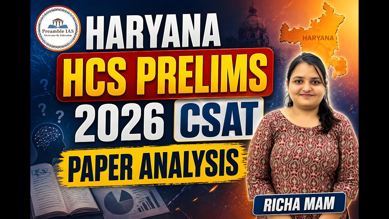 Haryana HCS Prelims 2026 | Complete CSAT Paper Analysis by Richa Mam