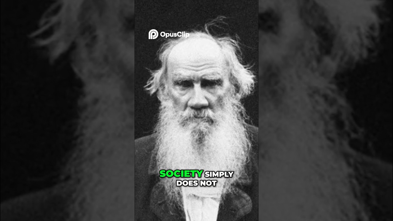 Tolstoy's Most Brutal Observation About Human Nature