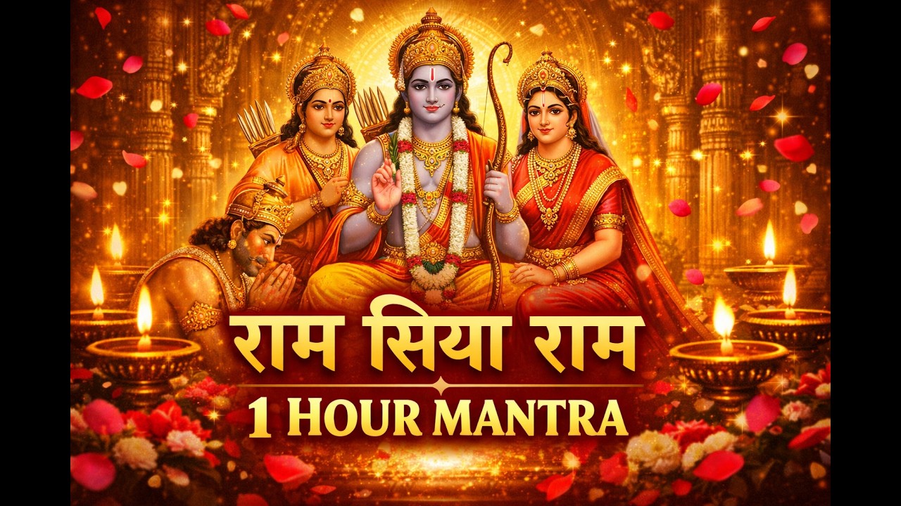 Ram Siya Ram Siya Ram Jai Jai Ram | 1 Hour Ram Mantra Chant | Divine Ram Darbar Bhajan |Jai Shri Ram