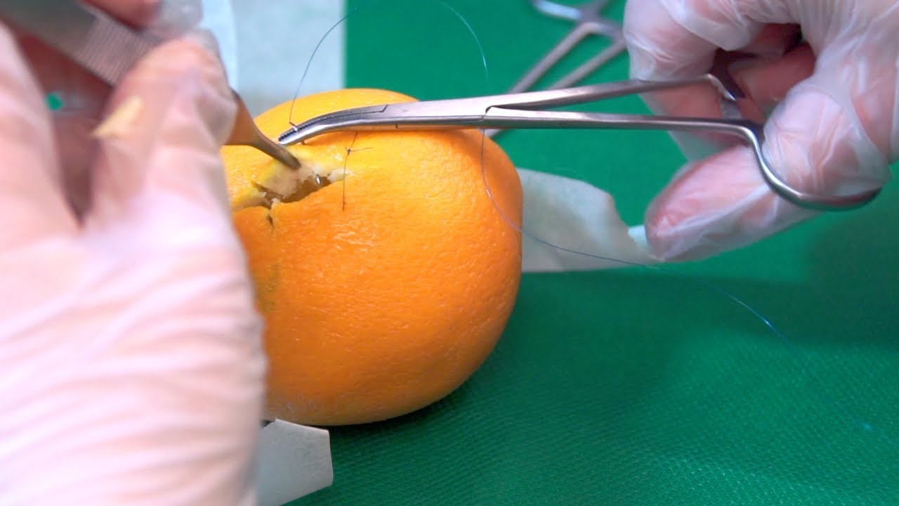 👩🏼‍⚕️ ASMR Surgery On Orange 🍊 *satisfying*