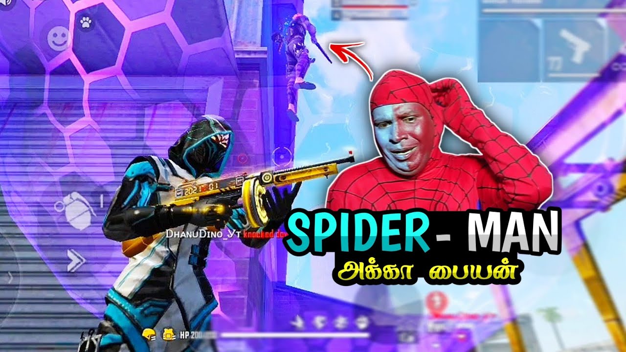 😱SPIDER-MAN அக்கா பையன் ||💥Free Fire Clash Squard Rank Attacking Gameplay Tamil || funny commentry