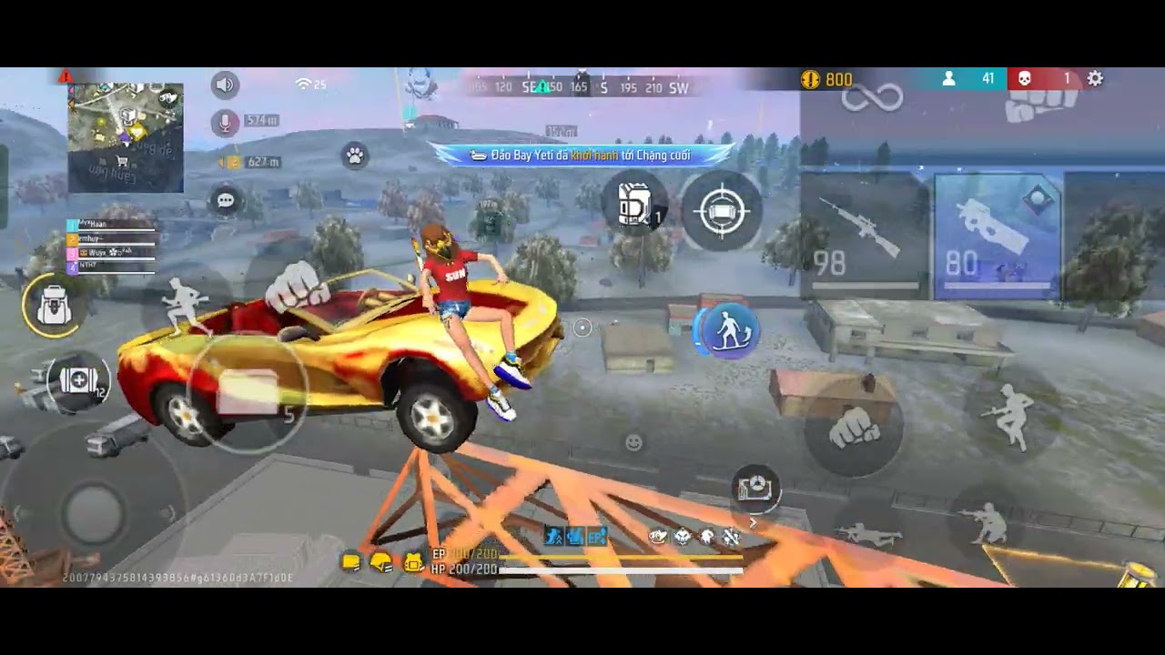 Trận đấu squad 4vs4 | 8 kills 3770 damage