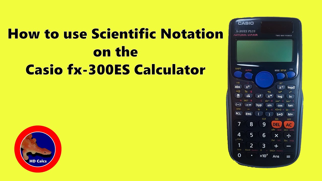 Как использовать научную нотацию на калькуляторе Casio fx-300 ES Plus