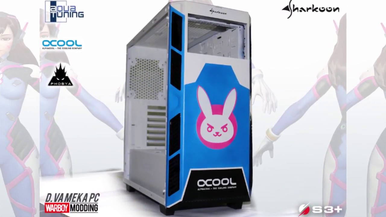 D.vapc mod  with sharkoon ai7000glass watercooling alphacool ssd s3+ overwatch