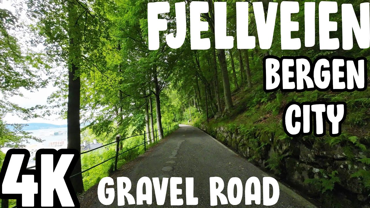 Norway, Fjellveien a beautiful gravel road | you get awesome views of Bergen city