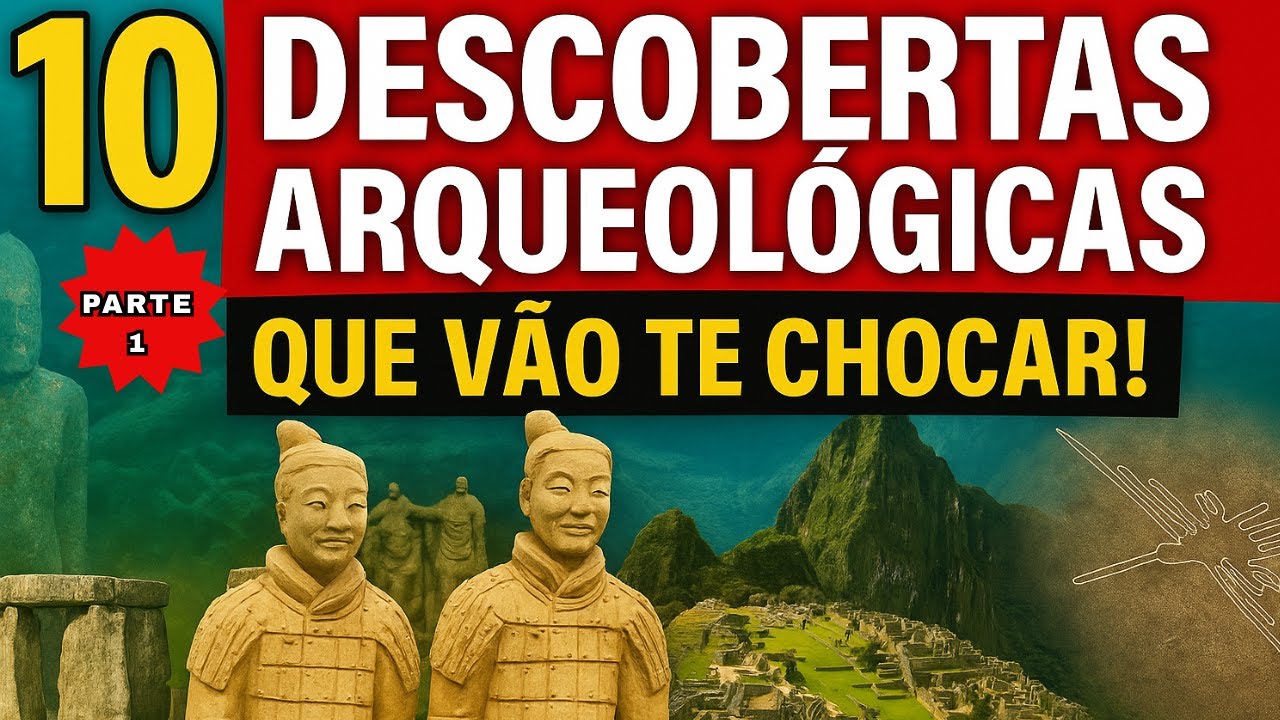 VOCÊ NÃO VAI ACREDITAR NESSAS 10 DESCOBERTAS ARQUEOLÓGICAS! #DescobertasArqueológicas #Arqueologia