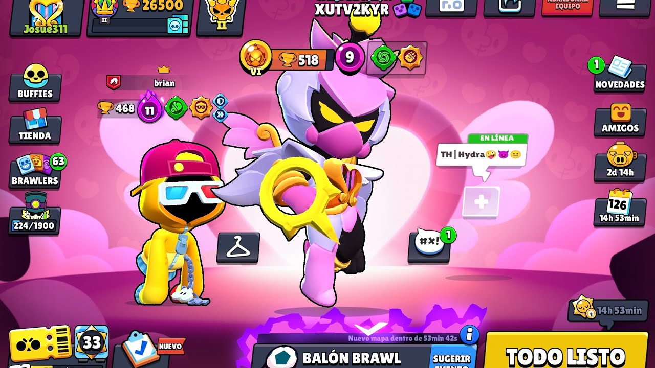 Subiendo copas y jugando la megahucha en brawl stars