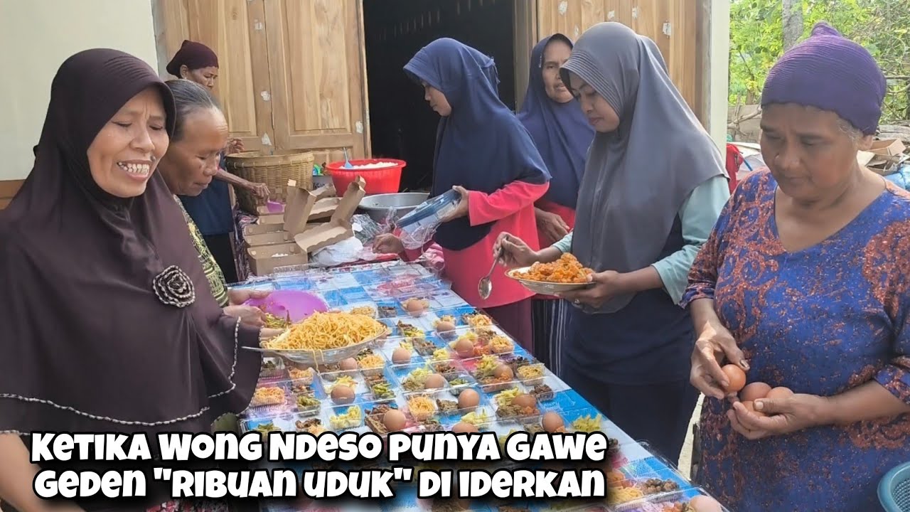 Wong Ndeso Punya Gawe Geden Rewang Seminggu Full Masak Besar Untuk Proses Hajatan Di Semampir Blora