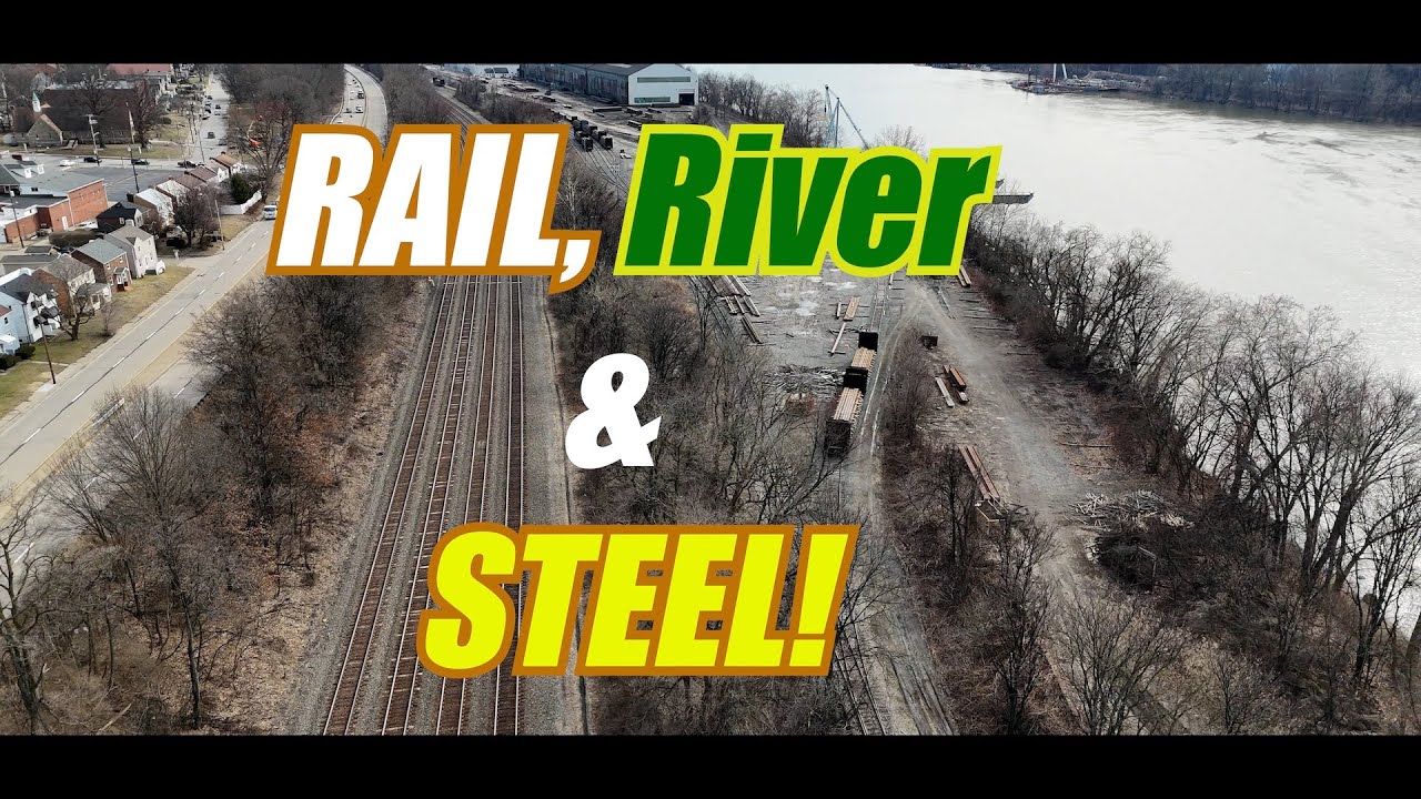 RAILROADS, RIVER & STEEL. Interesting track plan of an area you may have never seen! Ambridge, Pa