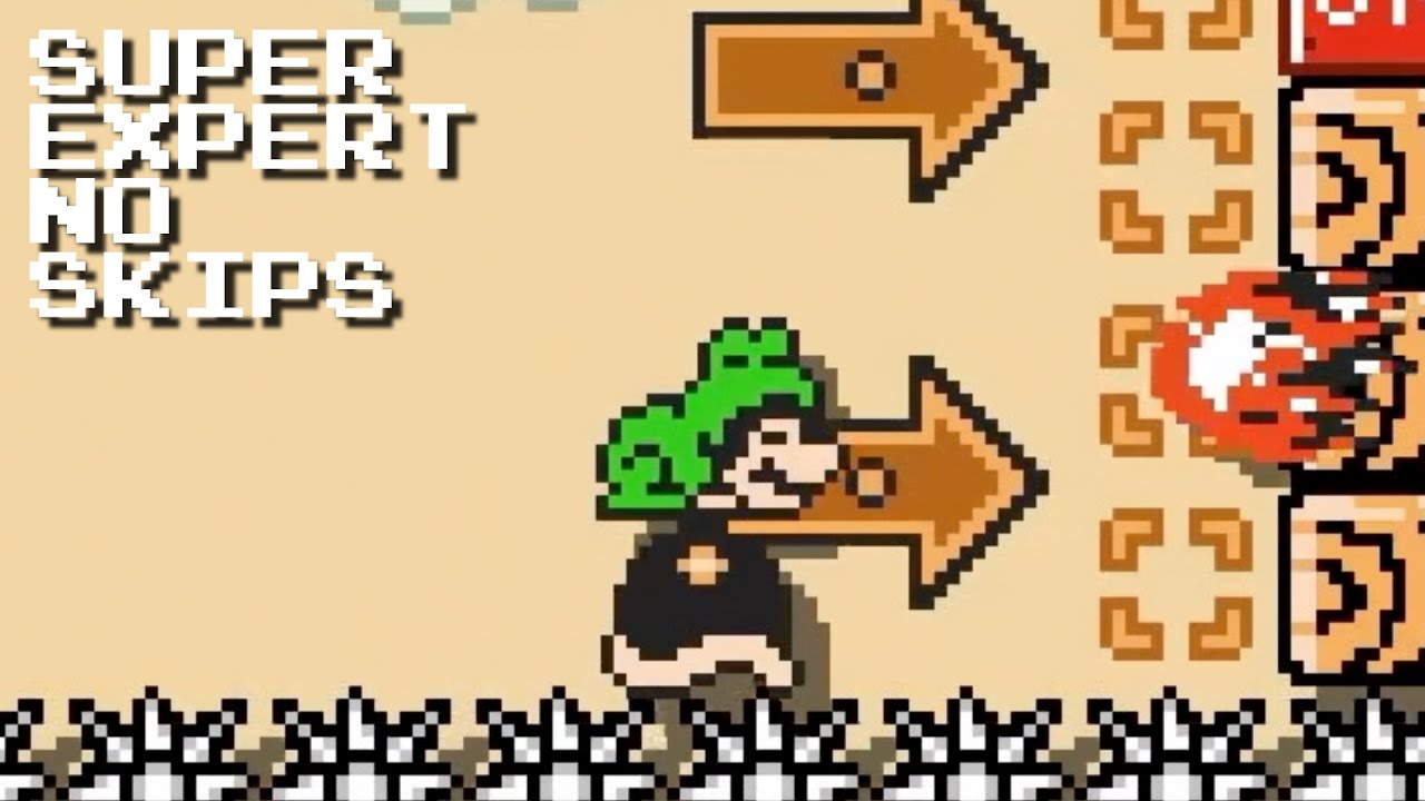 Super Expert No Skips: The Four Frogs in One (Mario Maker 2)