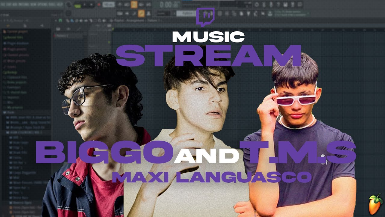 HACIENDO UN TEMA EN STREAM / MAXI LANGUASCO , BIGGO AND T.M.S