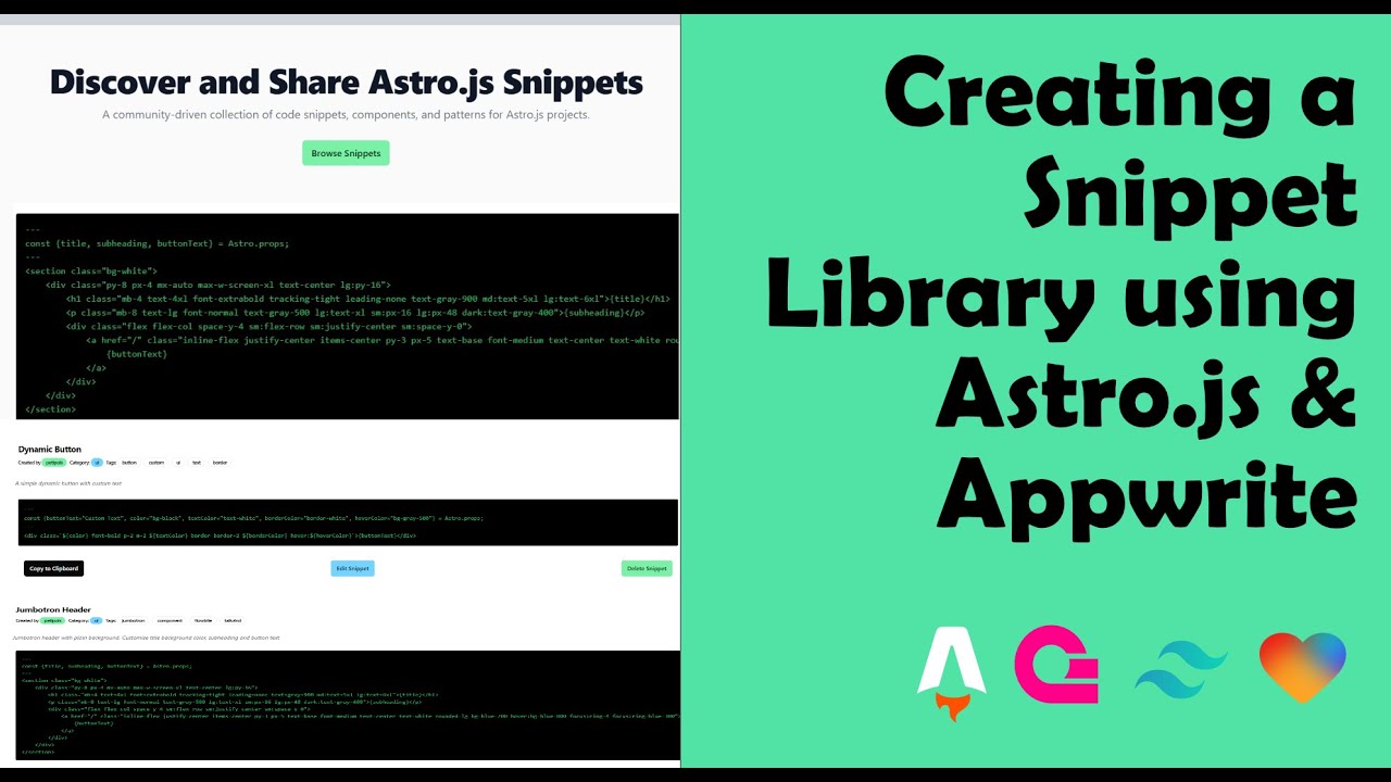 How to Create a Full-Stack Snippet Library using Astro.js and Appwrite