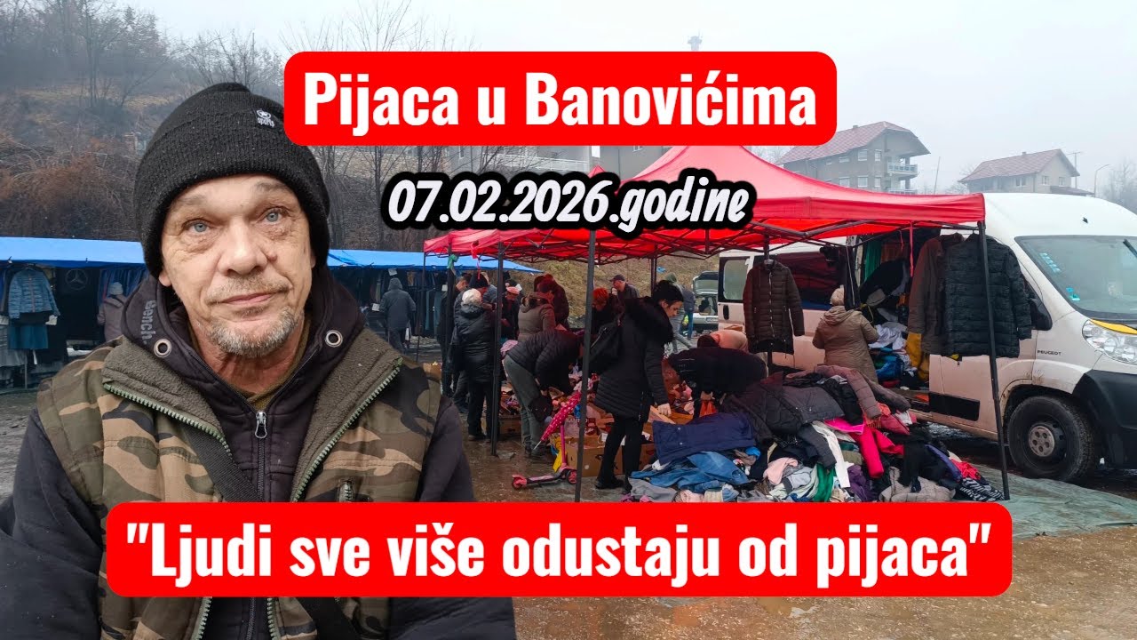 TUŽAN PRIZOR 😔 Pijaca u Banovićima skoro prazna
