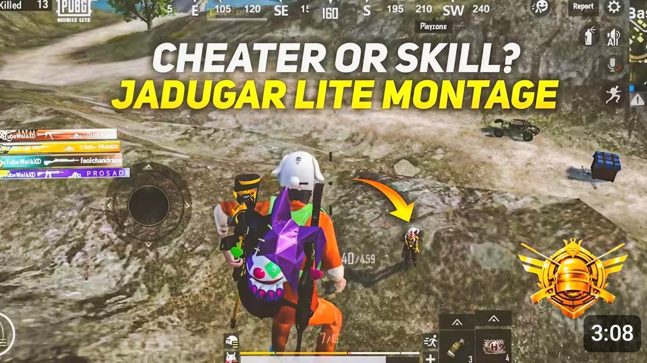 USING JADU | IN PUBG MOBILE LITE | COMPI MONTAGE| ❤️✨