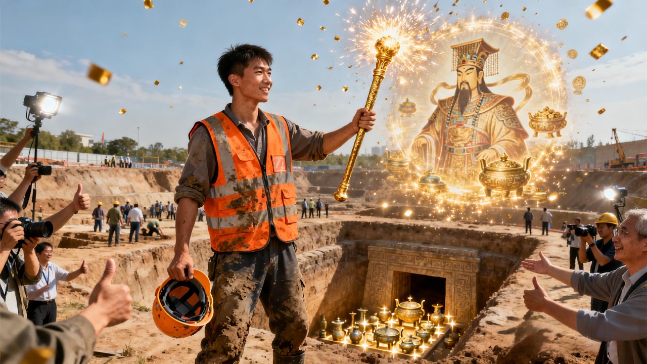 🔥窮挖掘機司機獲透視異能！別人挖土他挖寶，一夜翻身成富豪！💪💸