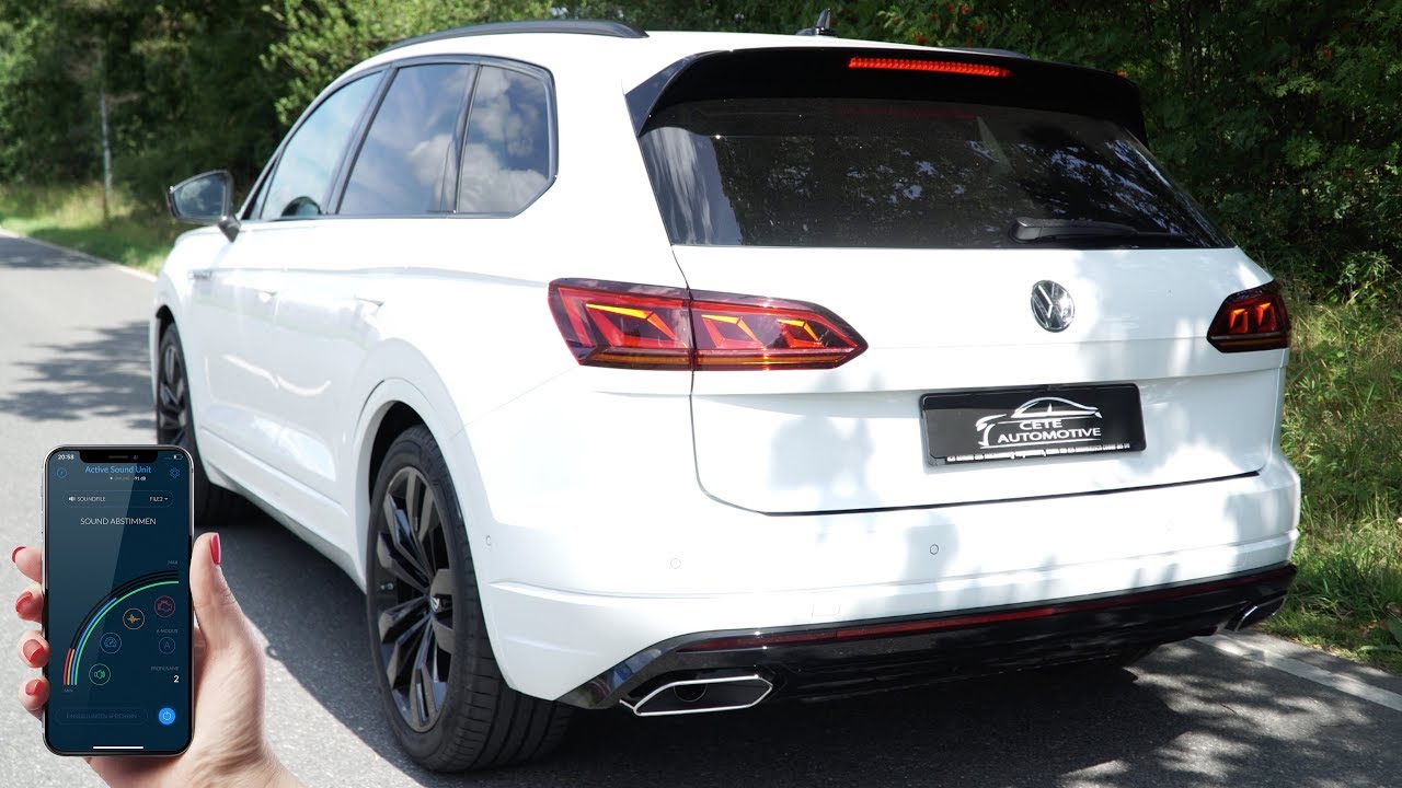 V8 Blubbern im 2019 VW Touareg R Line mit Soundmodul | Cete Automotive