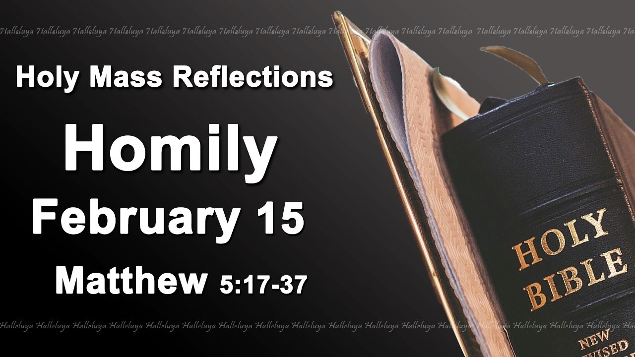 Homily I Sunday February 15 2026 I Catholic Mass Daily Reflections I Matthew 5:17-37