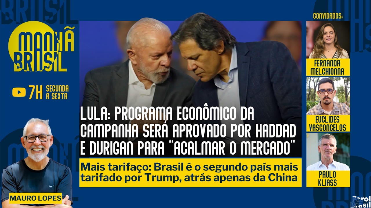 Lula: programa econ&ocirc;mico da campanha ser&aacute; aprovado por Haddad para &ldquo;acalmar o mercado&rdquo; |24.7