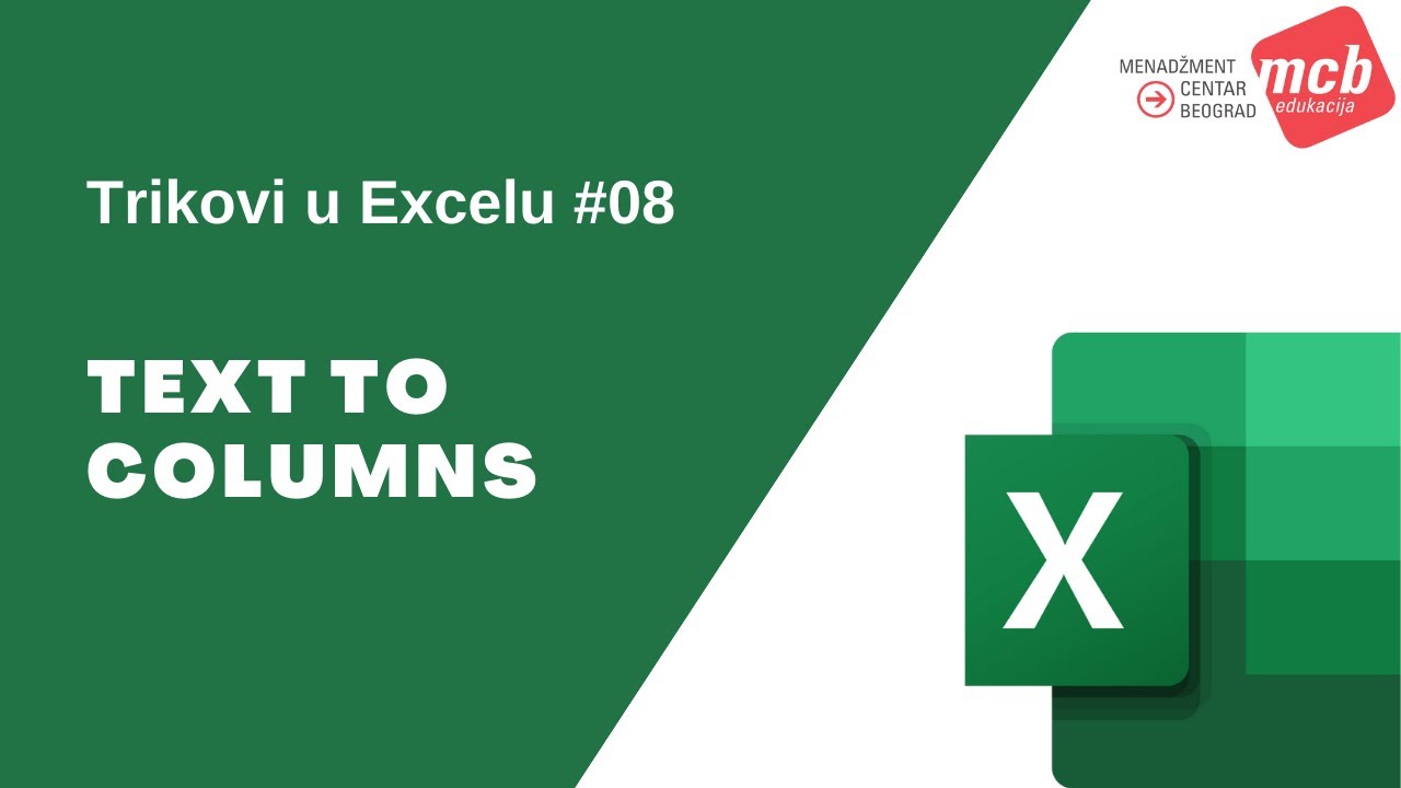 Trikovi u Excelu #08: TEXT TO COLUMNS