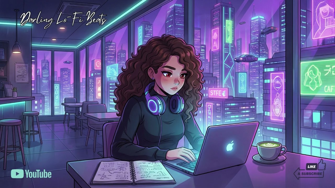 Lo-Fi Hip Hop Study Music | Cyberpunk Dimension | Matcha & Chill Vibes 📚✨