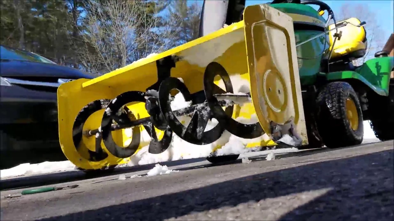 Shear Pin change for 44 inch snowthrower (John Deere)