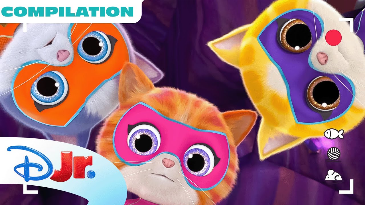 SuperKitties Su-Purr Adventures Shorts 🐱 | Compilation | 20 Minutes | @disneyjr